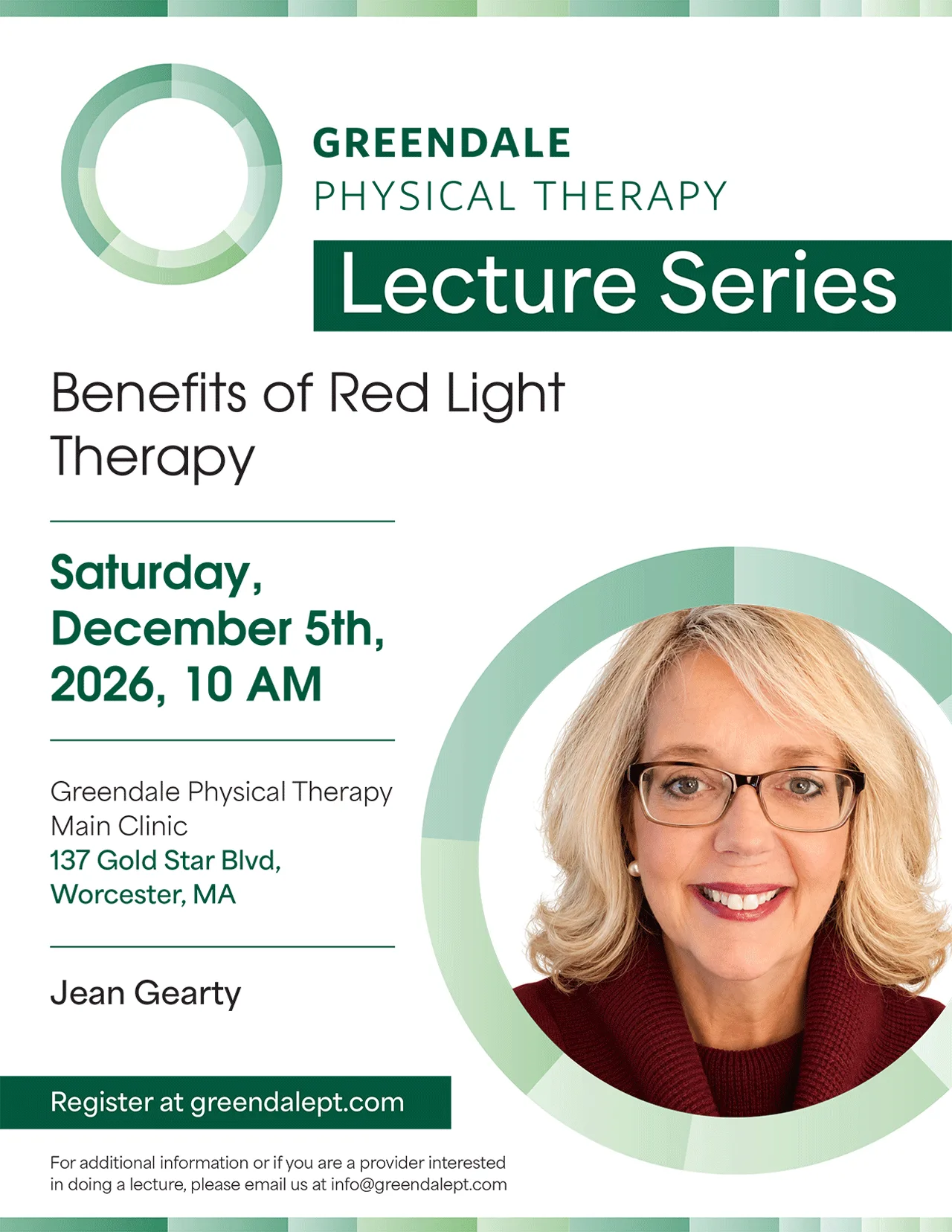 Greendale Lecture Series